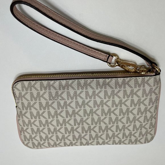 Michael Kors Pink and Cream Wristlet - Picture 2 of 9